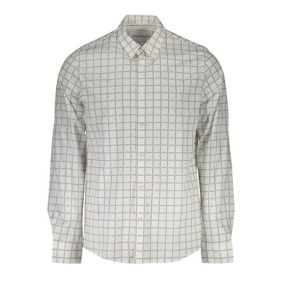 Calvin Klein White Cotton Men Men's Shirt